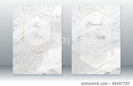 Luxury wedding invitation card gray background Luxury wedding invitation card gray background 88497787