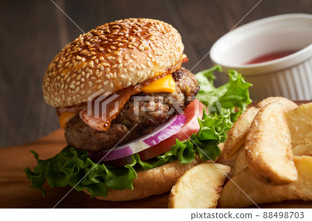 一個漢堡包 一個漢堡包 88498703
