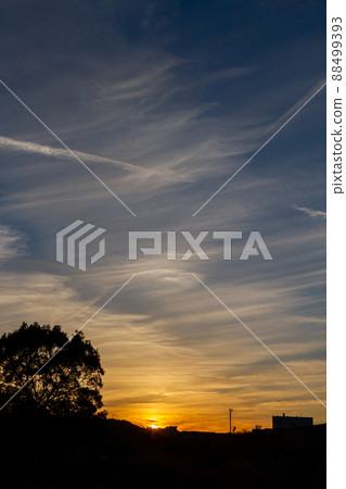 Dusk near Horai Bridge, Minami, Shimada City, Shizuoka Prefecture 88499393