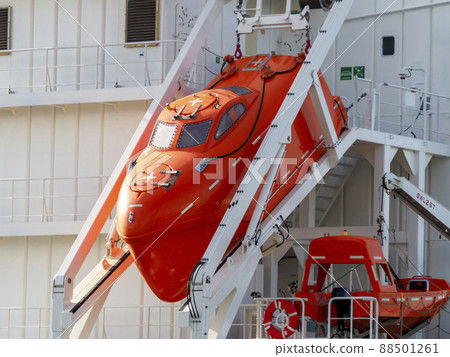 Lifeboat equipped on the ship Lifeboat equipped on the ship 88501261