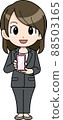 Business woman introducing a smartphone 88503165