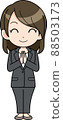Business woman holding hands 88503173