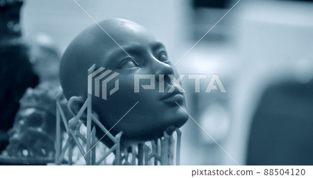 Objects photopolymer printed on stereolithography 3D printer, Objects photopolymer printed on stereolithography 3D printer, 88504120