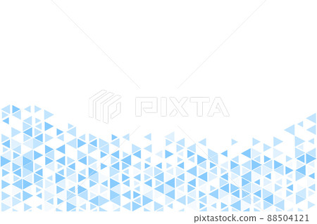 Polygonal blue mosaic background. Abstract low poly vector illustration. Triangular pattern, copy space. Template geometric business design with triangle for poster, banner, card, flyer 88504121