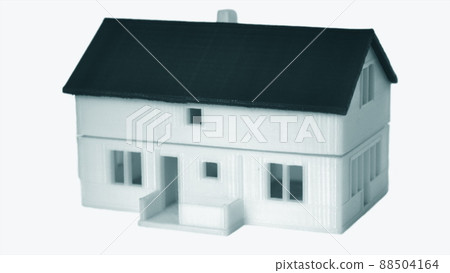 Objects printed by 3d printer Isolated on white background Objects printed by 3d printer Isolated on white background 88504164