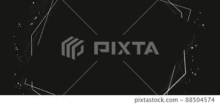 Dark abstract horizontal background template) Black square text space Silver glitter Geometric luxury Dark abstract horizontal background template) Black square text space Silver glitter Geometric luxury 88504574