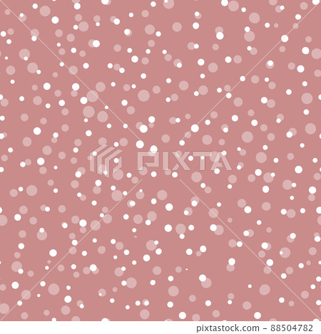 Abstract hand drown polka dots background. Brown dotted seamless pattern with white circles. Template design for invitation, poster, card, flyer, textile, fabric 88504782
