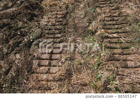 Rice harvester tire marks 88505147