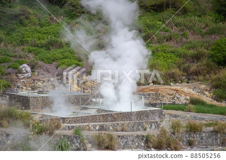 Landscape of Yangmingshan Sulfur Valley, Taiwan Landscape of Yangmingshan Sulfur Valley, Taiwan 88505256