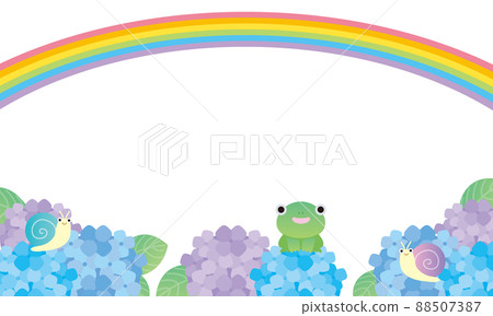 2022-160 Rainy season creatures and hydrangeas 88507387