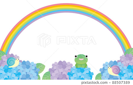 2022-159 Rainy season creatures and hydrangeas 2022-159 Rainy season creatures and hydrangeas 88507389