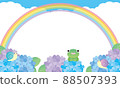 2022-157 Rainy season creatures, hydrangeas and rainbows 88507393