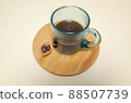 Coffee brewed in a glass cup 88507739