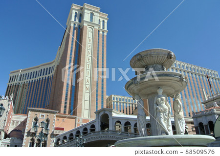 Las Vegas Dayscape Around the Venetian Hotel 88509576