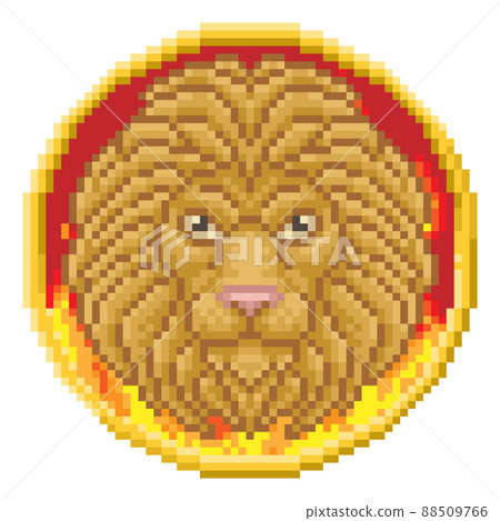 Zodiac Horoscope Astrology Leo Lion Pixel Art Sign 88509766