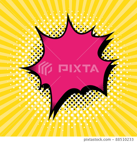 Comic empty bubble speech pop art vector illustration 88510233