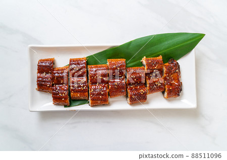 sliced grilled eel or grilled unagi with sauce sliced grilled eel or grilled unagi with sauce 88511096