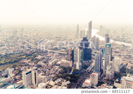 Beautiful cityscape with architecture and building in Bangkok Thailand Beautiful cityscape with architecture and building in Bangkok Thailand 88511127