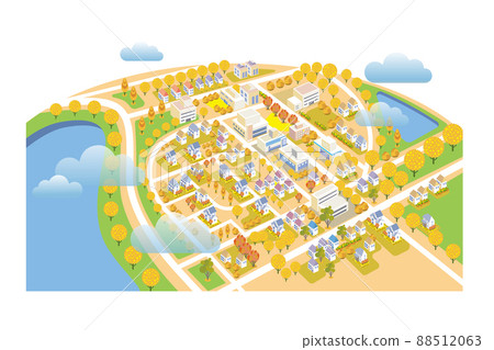 Beautiful cityscape and enjoyable living. Creating a city where people can live brightly and happily. Beautiful cityscape and enjoyable living. Creating a city where people can live brightly and happily. 88512063
