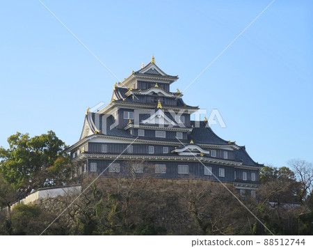 Okayama castle castle tower Okayama castle castle tower 88512744