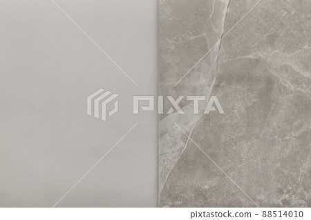 Grey Beige Marble Ceramic Floor Tile with Abstract Stone Pattern Surface Gray Texture Background 88514010
