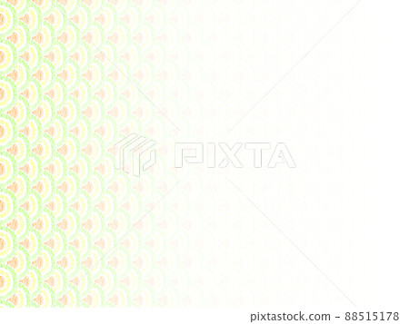 Background material: Scale pattern drawn with oil pastels, yellow-green color, gradation that fades from left to right, horizontal, other colors available Background material: Scale pattern drawn with oil pastels, yellow-green color, gradation that fades from left to right, horizontal, other colors available 88515178