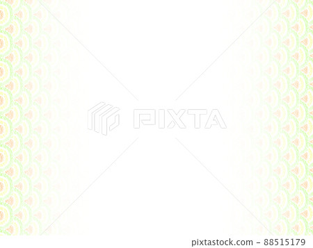 Background material: Scale pattern drawn with oil pastels, yellow-green color, gradation that darkens from the center to the left and right, horizontal, other colors available 88515179