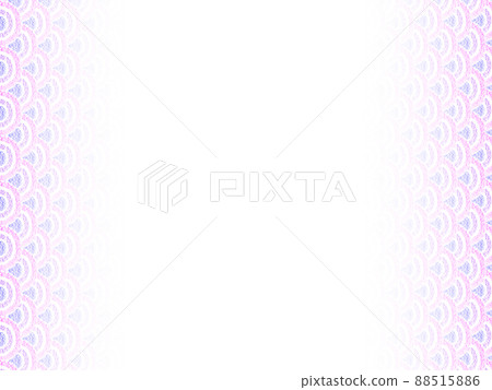 Background material: Scale pattern drawn with oil pastels, purple, gradation that darkens from the center to the left and right, horizontal, other colors available 88515886