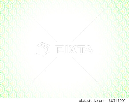 Background material: Scale pattern drawn with oil pastels, yellow-green, gradation that darkens radially from the center, horizontal, other colors available 88515901