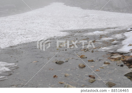 The headwaters of Tateyama and snow The headwaters of Tateyama and snow 88516465