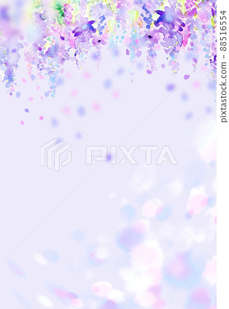 紫藤花背景材料 88516554
