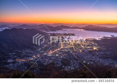 《廣島縣》灰峰夜景、吳市絕景 88516858