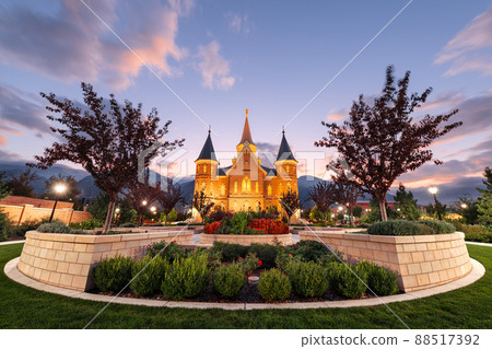 Provo, Utah, USA at Provo City Center Temple 88517392