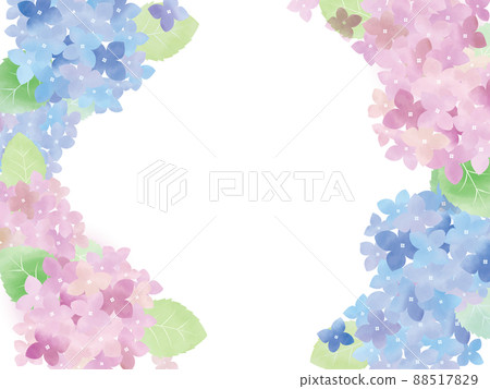 Illustration of watercolor hydrangea Illustration of watercolor hydrangea 88517829