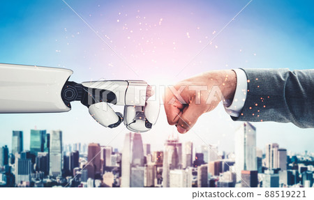 Future artificial intelligence and machine learning for AI droid robot or cyborg Future artificial intelligence and machine learning for AI droid robot or cyborg 88519221
