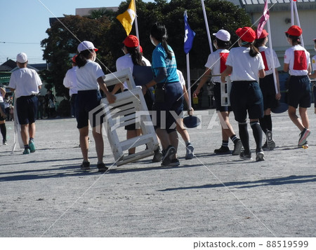 Preparation for athletic meet Preparation for athletic meet 88519599