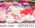 Flowers floating on the water 88520332