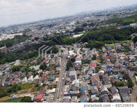 Aerial view of Tokyo suburbs Aerial view of Tokyo suburbs 88520659