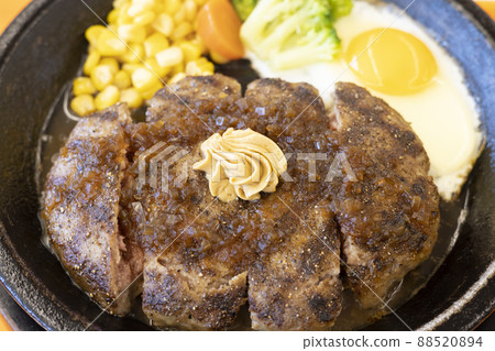 Delicious big size hamburger steak Delicious big size hamburger steak 88520894