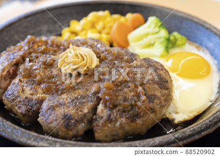 Delicious big size hamburger steak Delicious big size hamburger steak 88520902