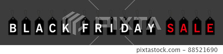 Black Friday sales tags. Black Friday design, sale, discount, advertising, marketing price tag. Clothes, furniture, cars, sale. Vector Black Friday sales tags. Black Friday design, sale, discount, advertising, marketing price tag. Clothes, furniture, cars, sale. Vector 88521690