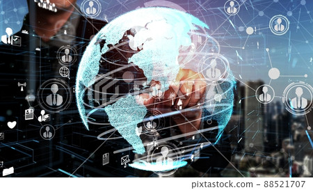 People network and global communication conceptual 88521707