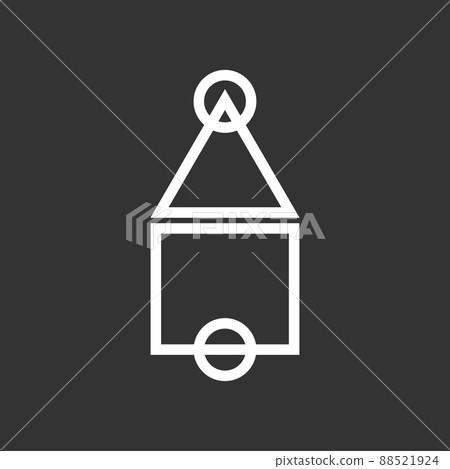 Game board of the traditional game Squid Cart. A popular school game in elementary school in South Korea. Vector Game board of the traditional game Squid Cart. A popular school game in elementary school in South Korea. Vector 88521924