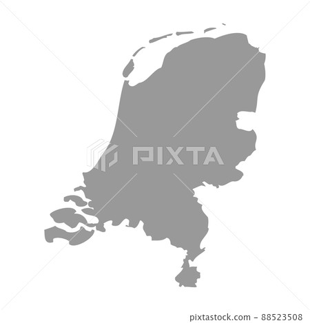 Netherlands vector country map silhouette 88523508