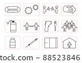 COVID-19 一組簡單的新冠狀病毒 88523846