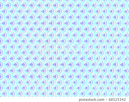 Background material: Scale pattern drawn with oil pastels, light blue, horizontal, other colors available 88525342