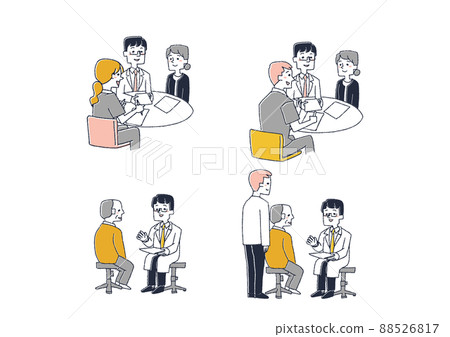 與老年人醫療相關的插圖集 漫畫手寫人物矢量、線條畫顏色 與老年人醫療相關的插圖集 漫畫手寫人物矢量、線條畫顏色 88526817