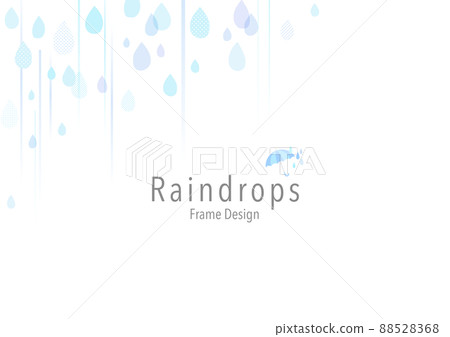 水彩雨季背景框架 88528368
