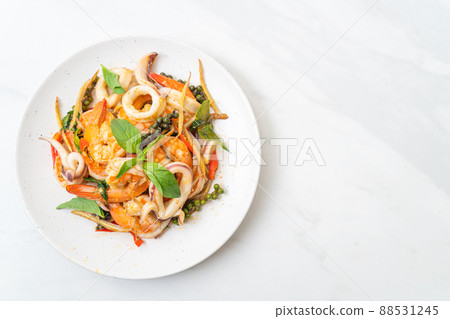 stir fried spicy sea food stir fried spicy sea food 88531245