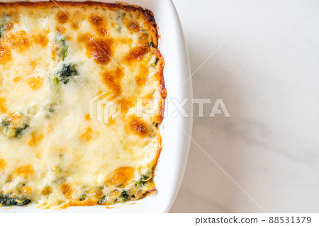baked spinach and cheese baked spinach and cheese 88531379